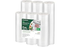 Bonsenkitchen Vacuum Sealer Bags: 6-Pack Preservers for Optimal Food Storage