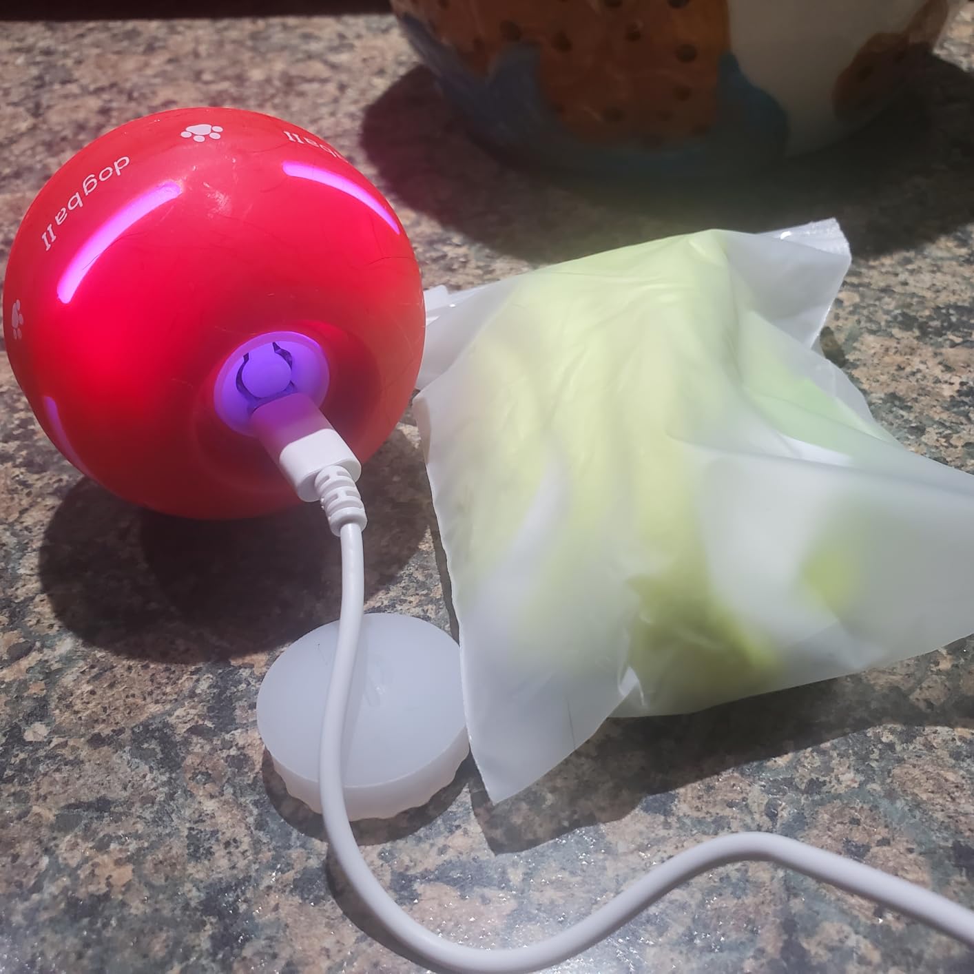 PetDroid Interactive Dog Ball Orange