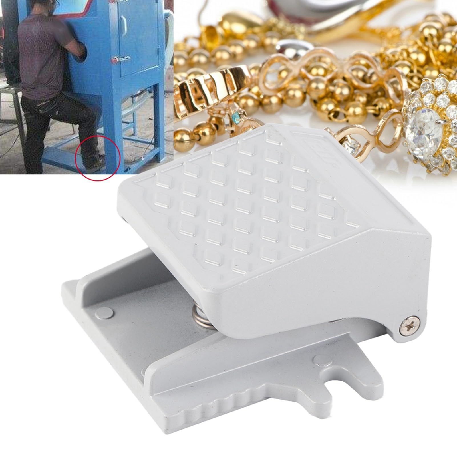 Kit de Pistolet de Sablage Pneumatique Confortable et Stable avec Dispositif à Ressort et Ajustement pour Utilisation Optimale