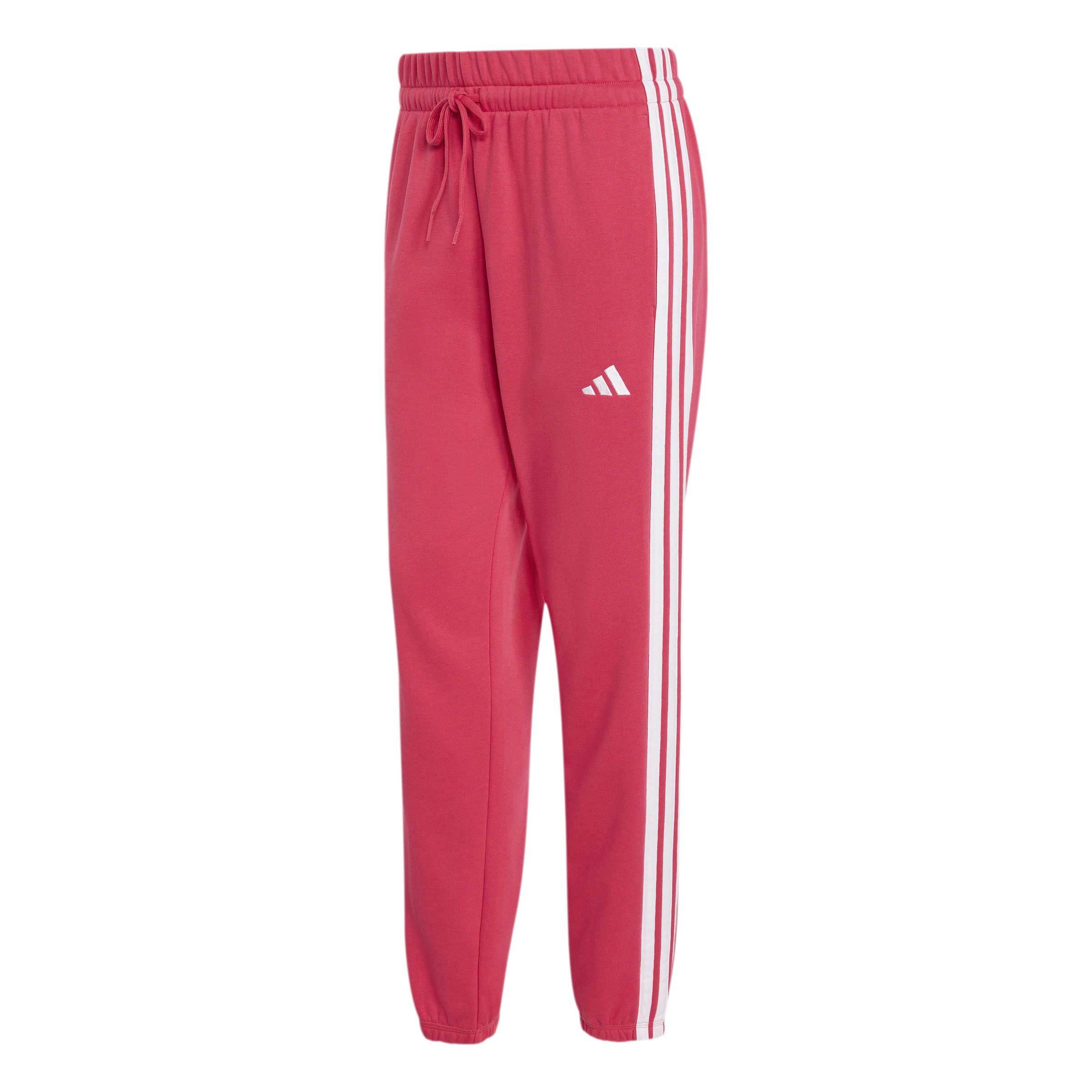 adidas Essentials 3-stripes French Terry Cuffed Pants - Spodnie golfowe Kobiety