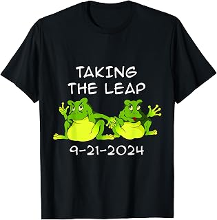 September 21st 2024 Wedding Day Taking The Leap Funny T-Shirt