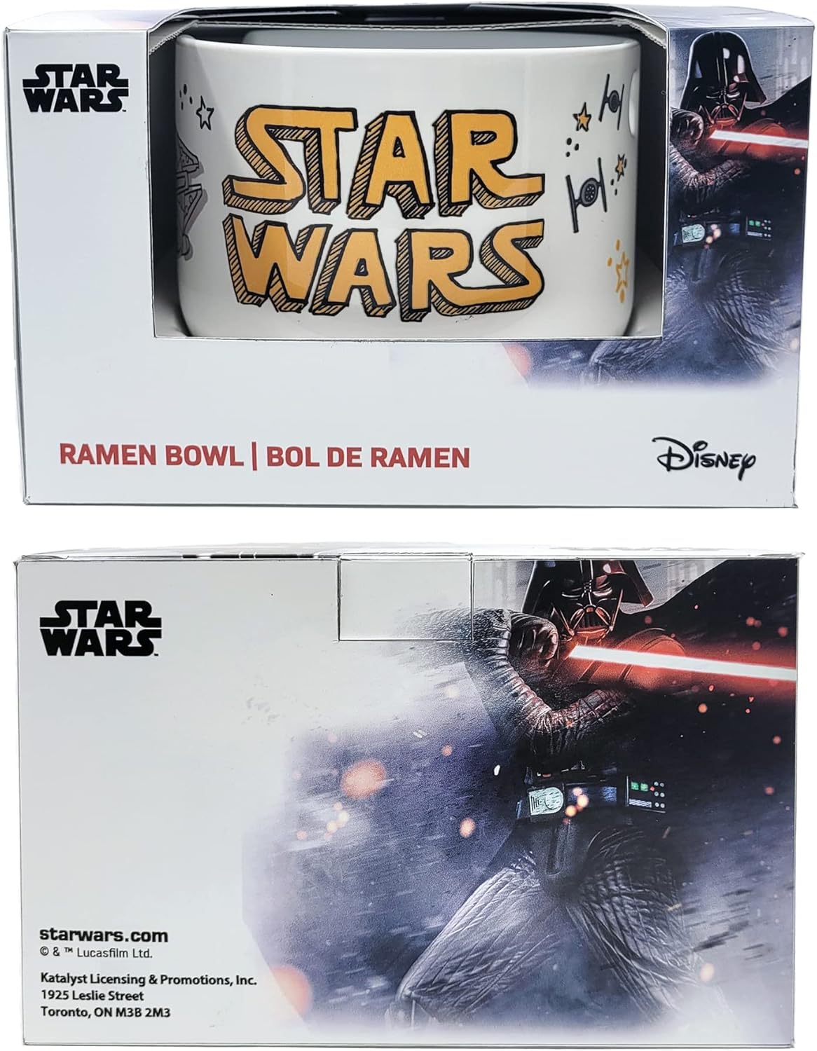 Katalyst Licensing & Promotions Star Wars Ramen Bowl and Chopsticks Space Chase Millenium Falcon Tie Fighter X-Wing - Image 9