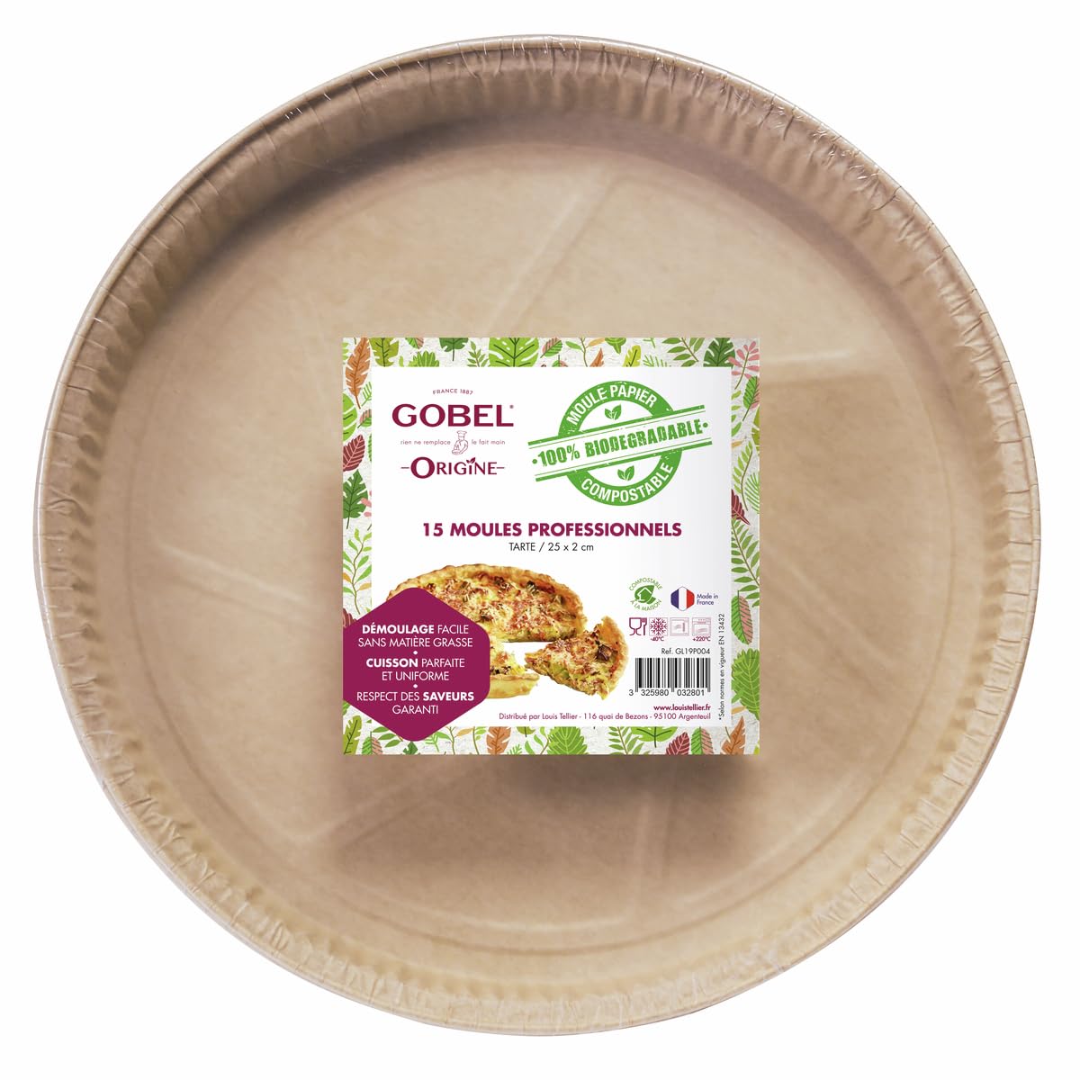 Gobel 15 moules à Tarte en Papier