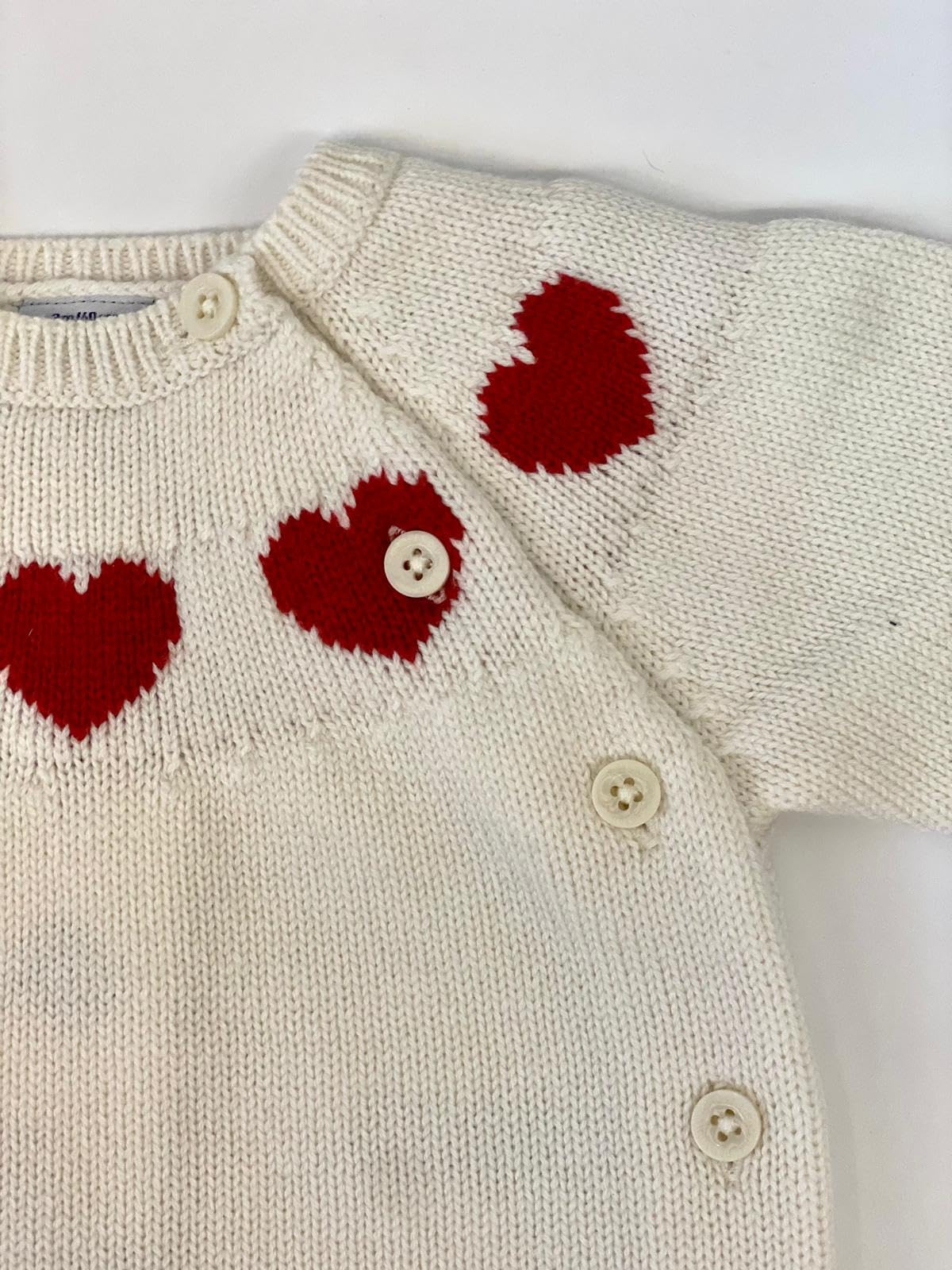 Petit Bateau A0AXZ 2-Teiliges Langarm-Set Unisex Baby Marshmallow/Corrida 12 Monate