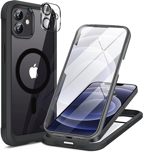 Miniatura 197 de Miracase Funda para iPhone SE de 3ª/2ª generación 2022 2020 de cuerpo completo con protector de pantalla de vidrio integrado, resistente protección