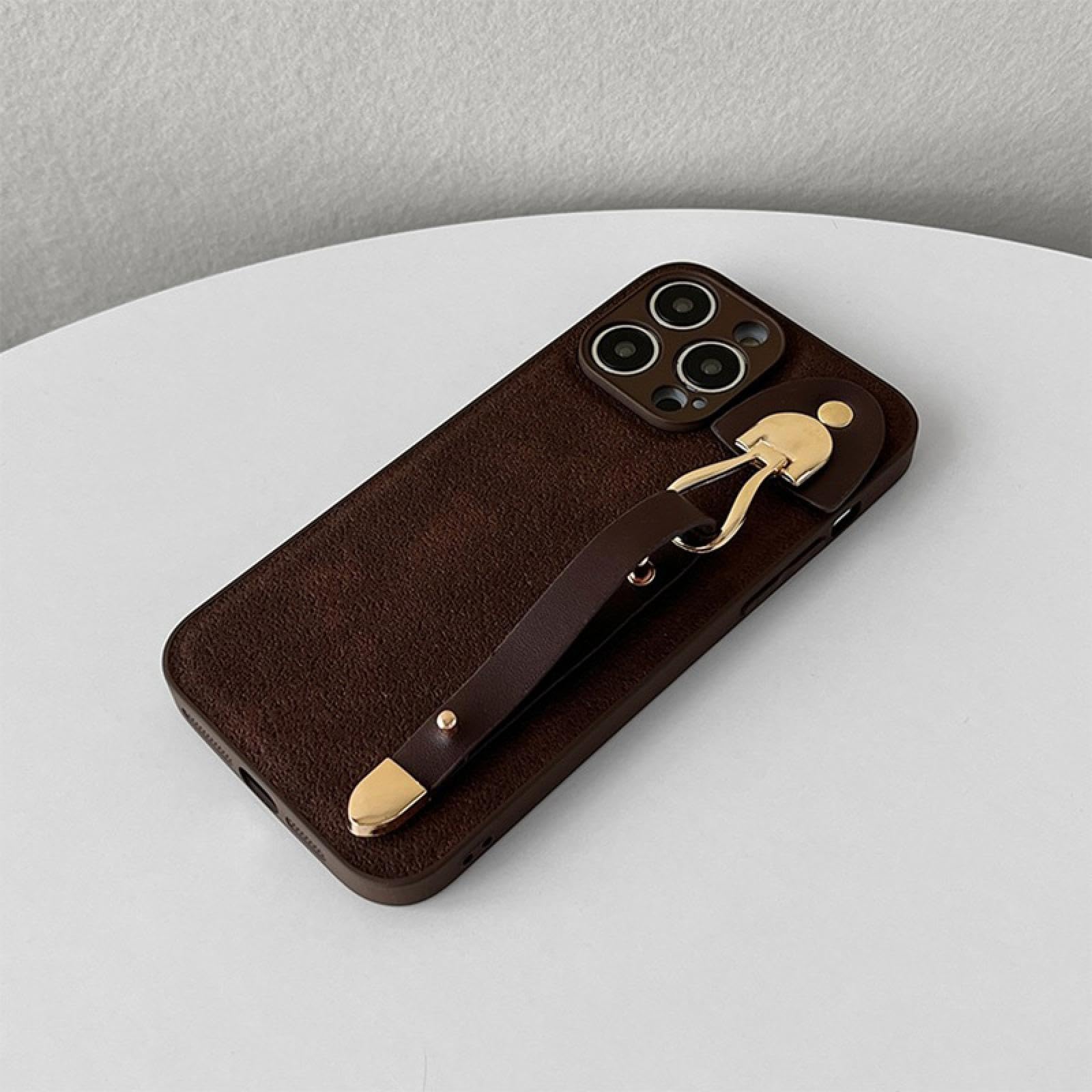 Amazon.co.jp: レザーパターン リストストラップケース iPhone 16 15