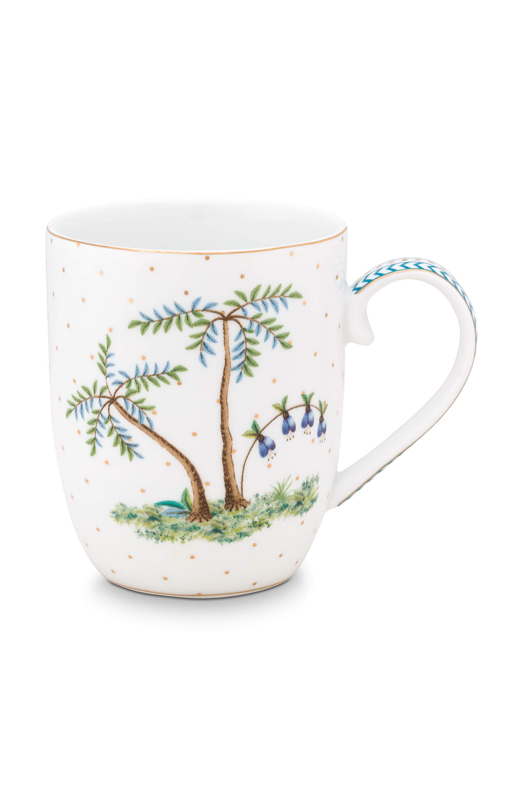 51002241 Jolie Dots Gold Mug with Handle Small 0.145 L (Pack of 1)