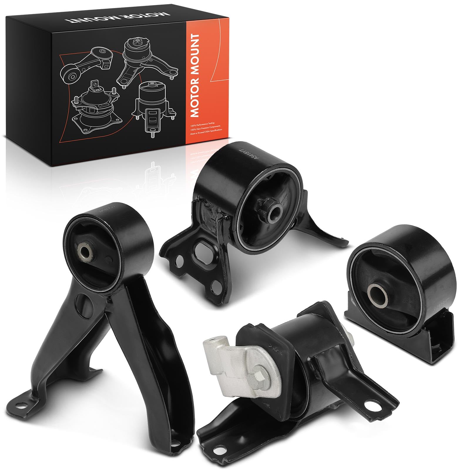 Frankberg 3 supporti motore + 1 supporto cambio A65078 A4587 | Compatibile con: Pilot