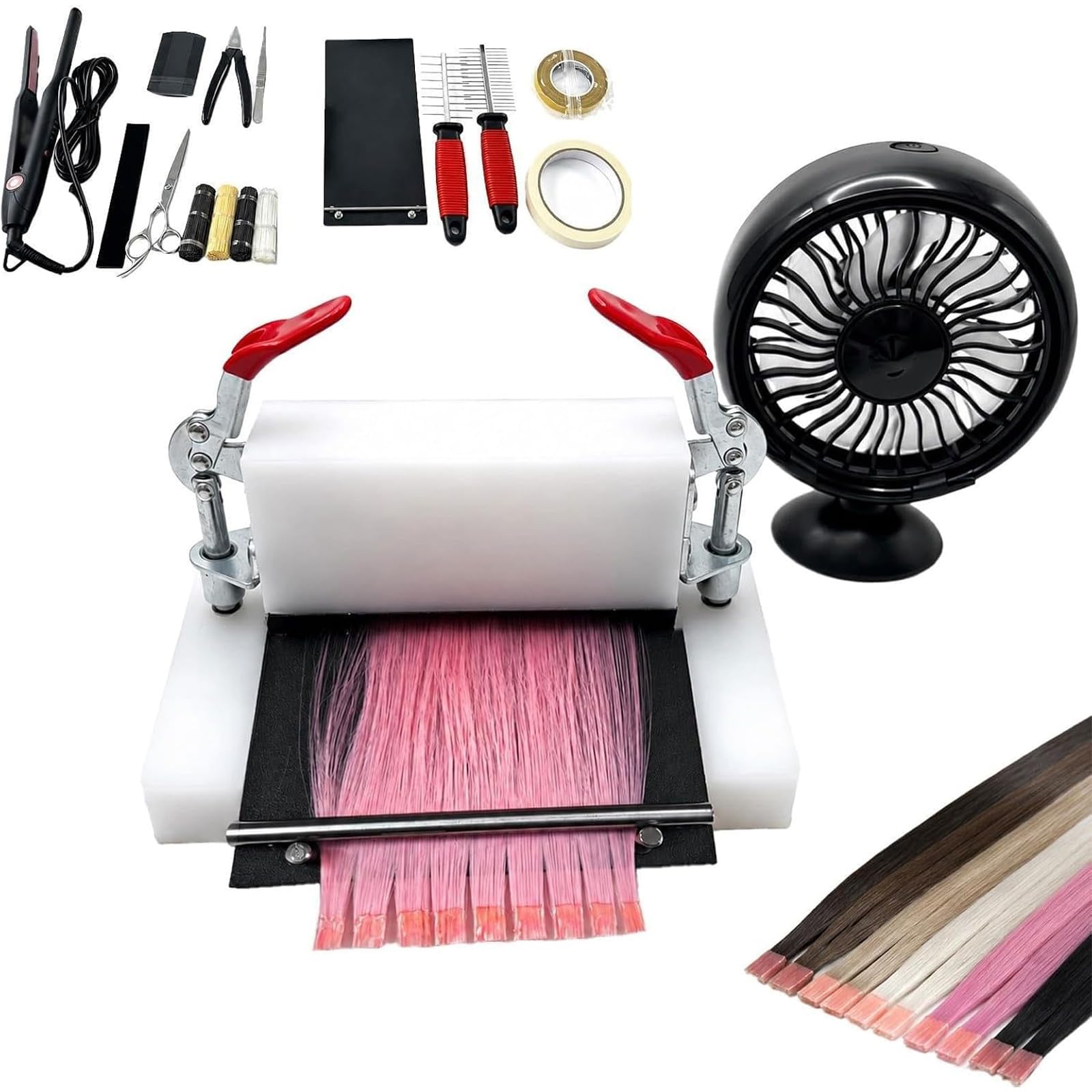 Máquina para Extensiones K-Tip, Kit para Extensiones de Cabello