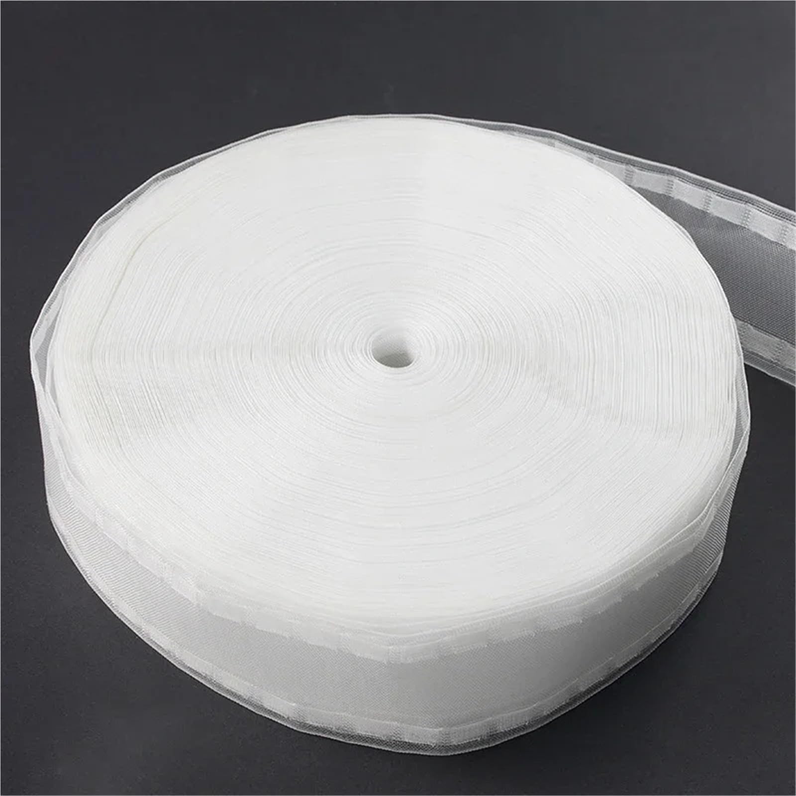 Rufflette pour Rideaux Ruban de Direction for Rideau, 10m/20m, Ruban Doublure Transparent en Nylon, Bricolage Maison, Couture, Crochet fenêtre, Accessoires Rideaux, plissé à Pincer(20m)