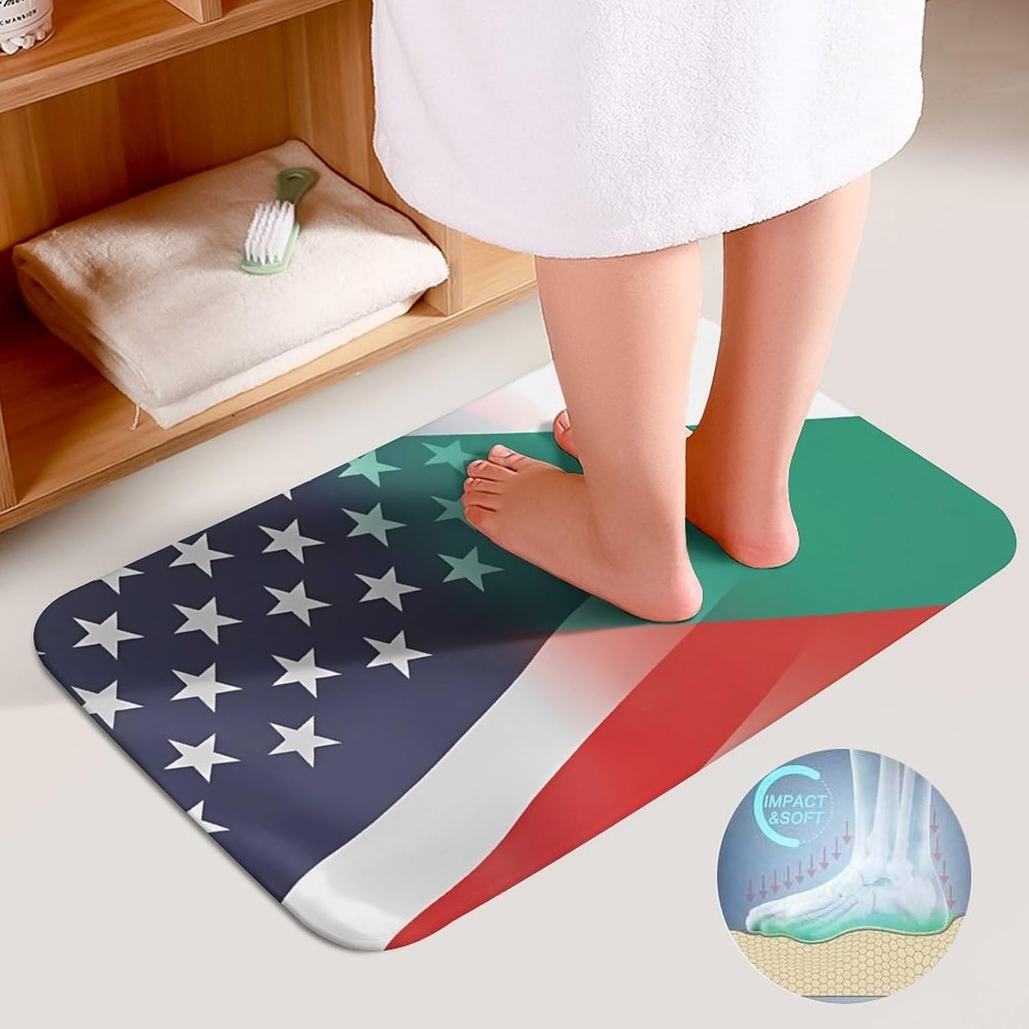 Flag of Bulgaria and USA Boys Girls Short Sleeve Shirts Graphic T-Shirts Crewneck Casual Printed Tee