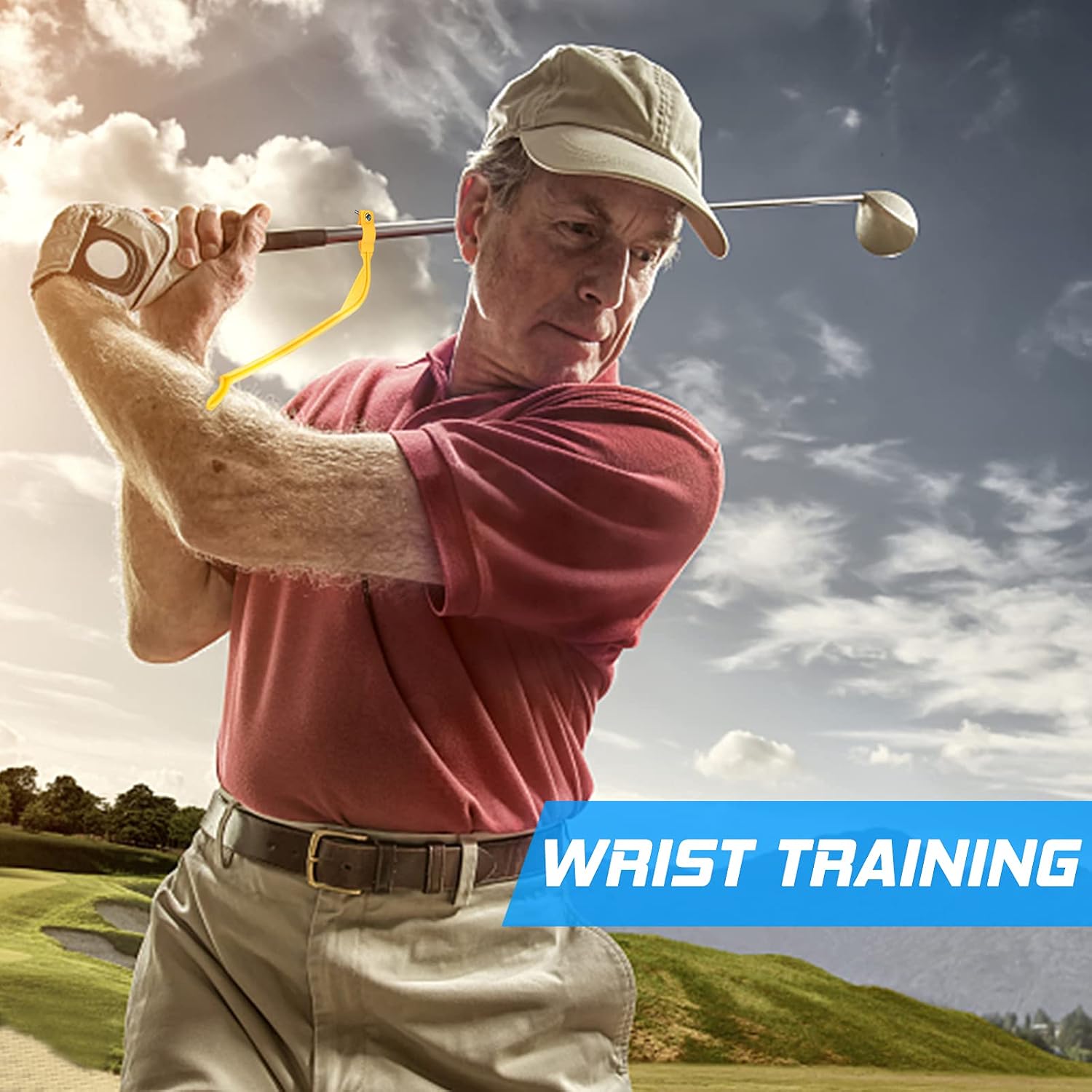Rmolitty Golf Swing Trainer, Golf Training Aids for Beginner Wrist Hinge Swing Trainer Smooth Swing Correcting Tools