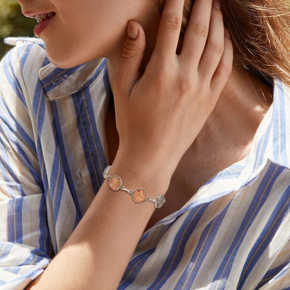 Kit Braccialetti Fai Da Te - 10 Base 20mm Con Cabochon In Vetro - Regolabili, Per Personalizzare Con Foto O Disegni - Foto 12