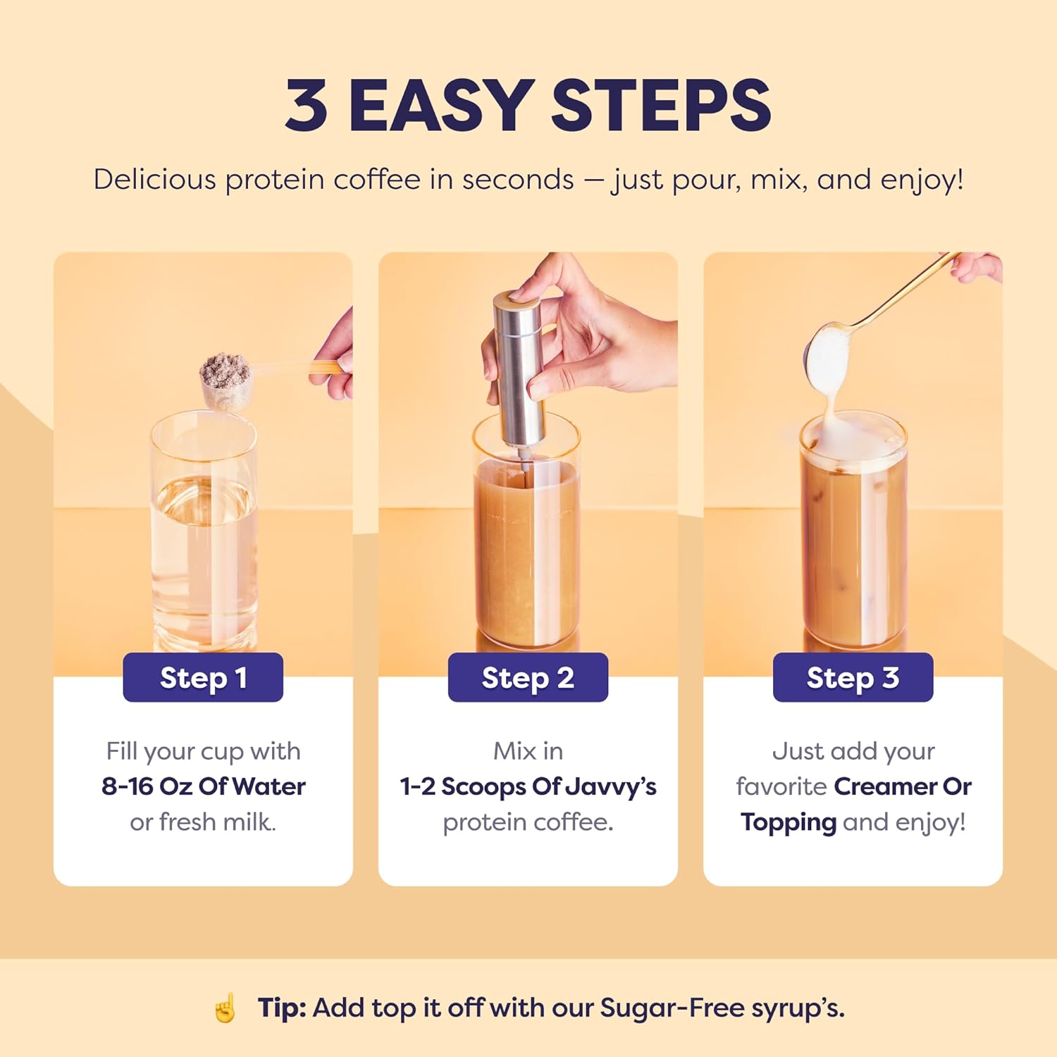 Cookie Dough Protein Iced Coffee - Premium Whey Protein & Instant Iced Coffees - 100% Natural Cold Brew - Zero Artificial Flavors & Sweeteners, 80 mg Caffeine Per Serving, 20 Servings - Image 6