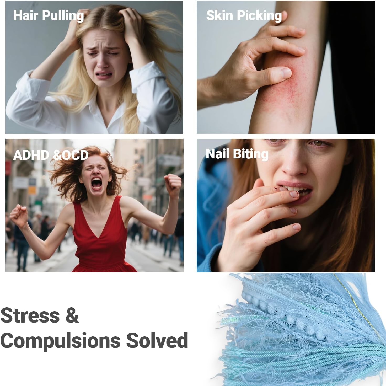 Trichotillomania Fidget Toys for Hair Pulling and Skin Picking Prevention image 2