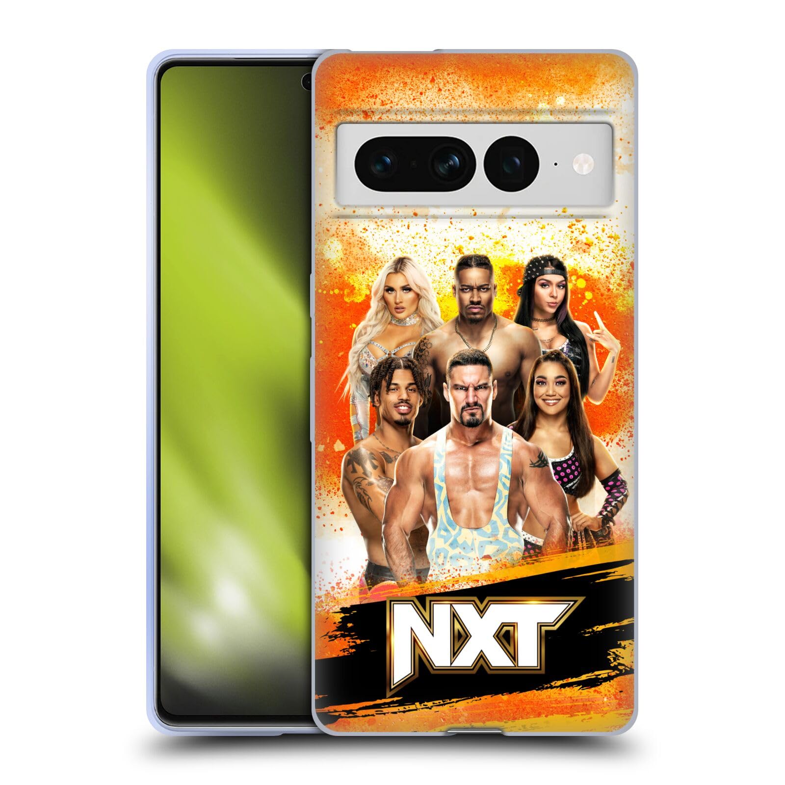 Head Case Designs Officially Licensed WWE NXT Pay-Per-View Superstars Soft Gel Case Compatible with Google Pixel 7 Pro