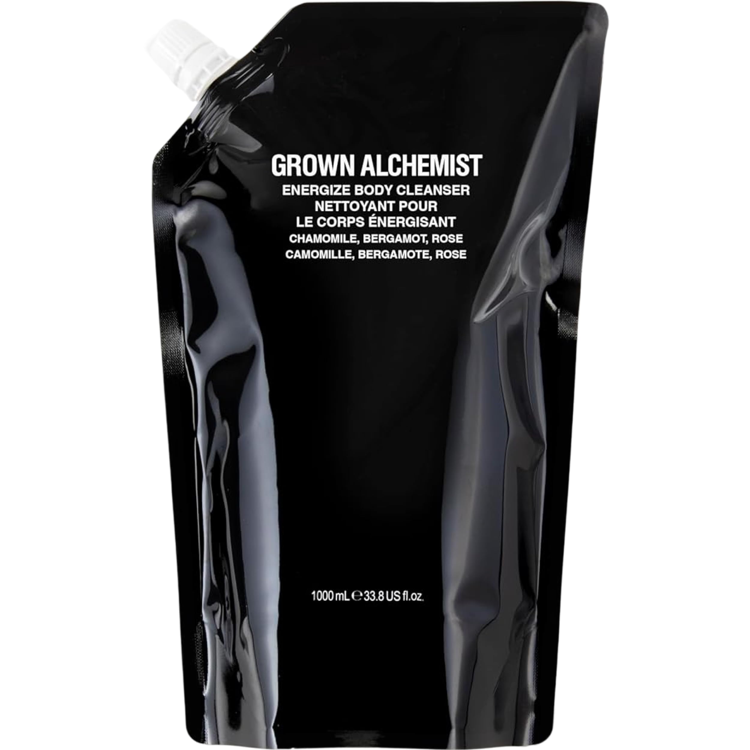 Grown Alchemist Energize Body Cleanser, Kamille, Bergamotte, Rose - Bio Body Wash, sanftes Peeling, feuchtigkeitsspendendes Shower Gel, natürliches Cleansing, antioxidatives Duschgel