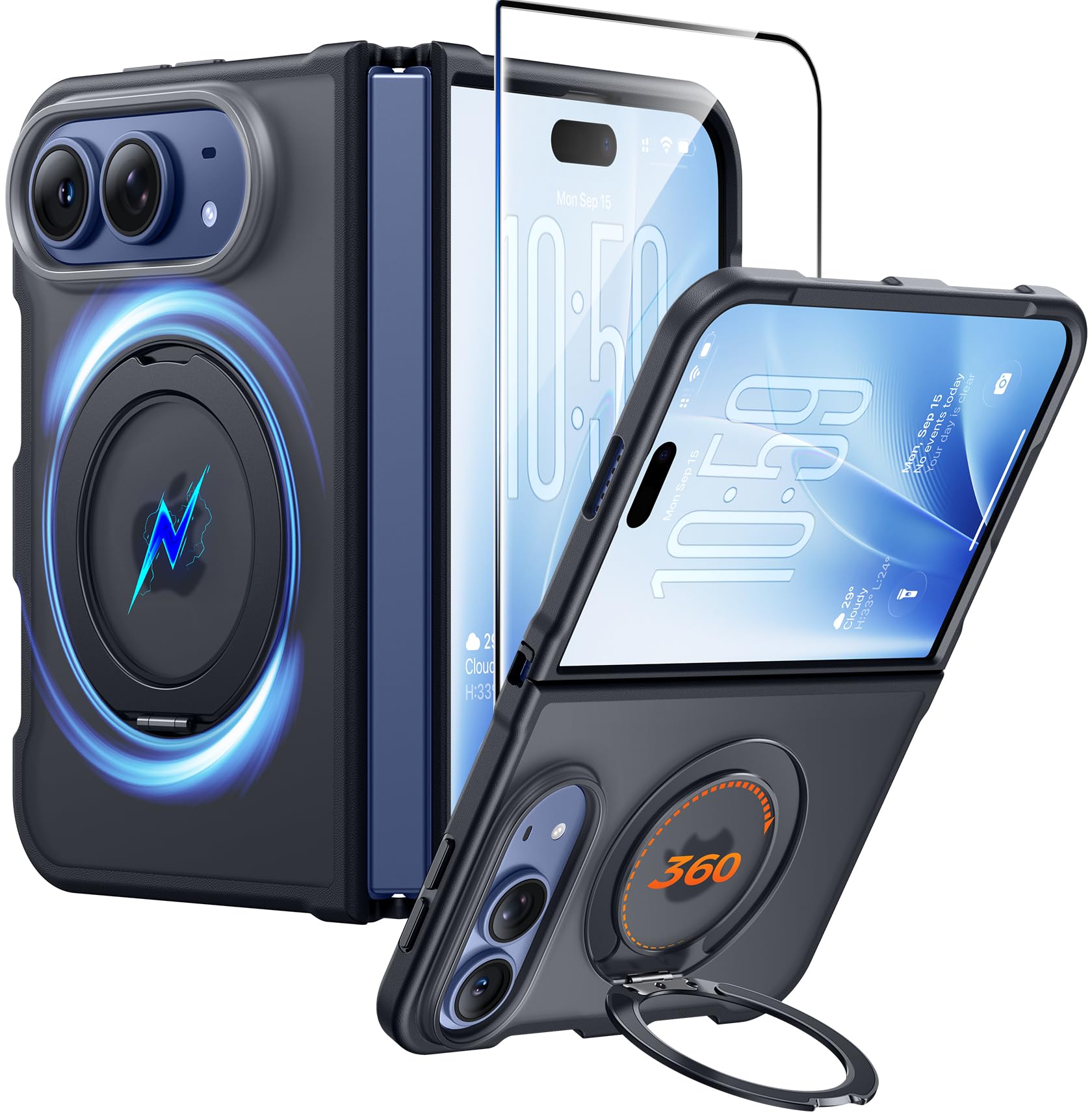 FNTCASE Custodia pieghevole per telefono Ultra/Phone con supporto magnetico