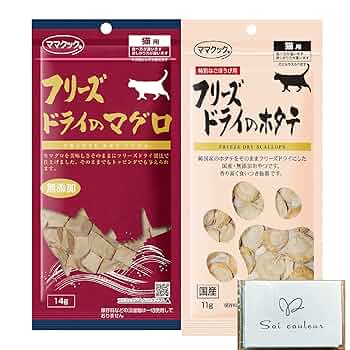ママクック　フリーズドライ猫おやつ 4袋セット ママクック フリーズドライのマグロ猫用14g | 犬おやつ オーシー