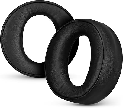 Replacement Earpads for Sony PS5 Pulse 3D Headphones, Soft PU Leather Cushions, Extra Comfort, Easy & Quick Installation, by Brainwavz Black