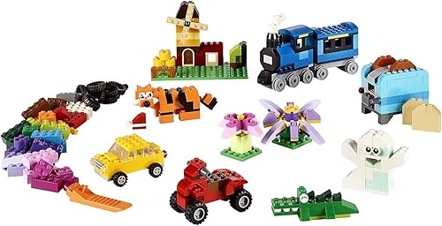Miniatura 3 de Lego Juego clásico de 2 bloques de construcción 10696 y 10700 + placa base verde, juguete de construcción creativa para niños, promueve habilidades