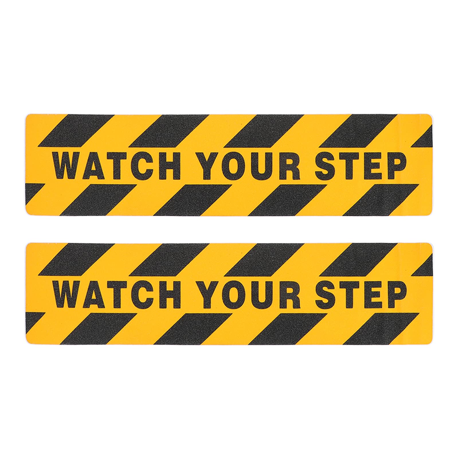 generic 2pcs Watch Your Step Floor Decals Stickers Warning Sign Sticker Non Slip Abrasive Decal Workplace Safety Floor Caution