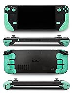 Vista 2 de Controller Grip for Steam Deck,Textured Skin kit,for Steam Deck Anti-Skid Sweat-Absorbent Controllers Handle Grips, Buttons (Normal-Mint Green)