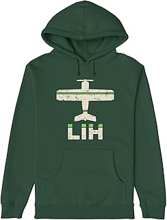 Allies Lihue LIH Airport Hoodie | Vintage Retro Kauai Hawaii Design | Men & Unisex | Cozy Travel Souvenir Gift