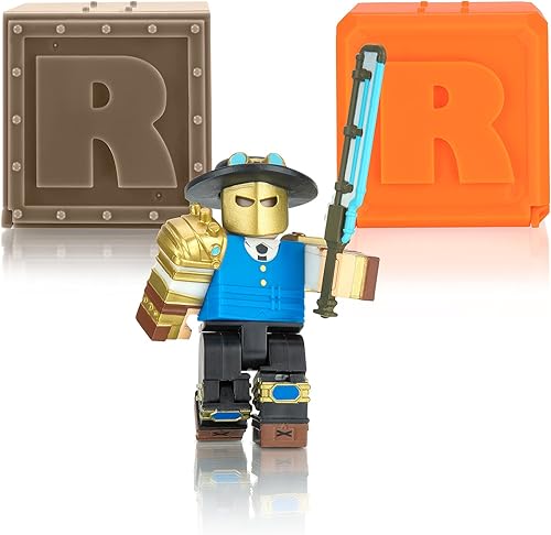 Roblox Colección de acción - Dungeon Quest Paquete de figuras de guardián industrial + paquete de dos figuras misteriosas incluye 3 artículos