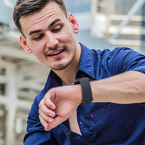 Miniatura 5 de Paquete de 4 correas compatibles con Fitbit Sense 2  Sense Fitbit Versa 4 Versa 3 correas clásicas de silicona suave para reloj inteligente Fitbit