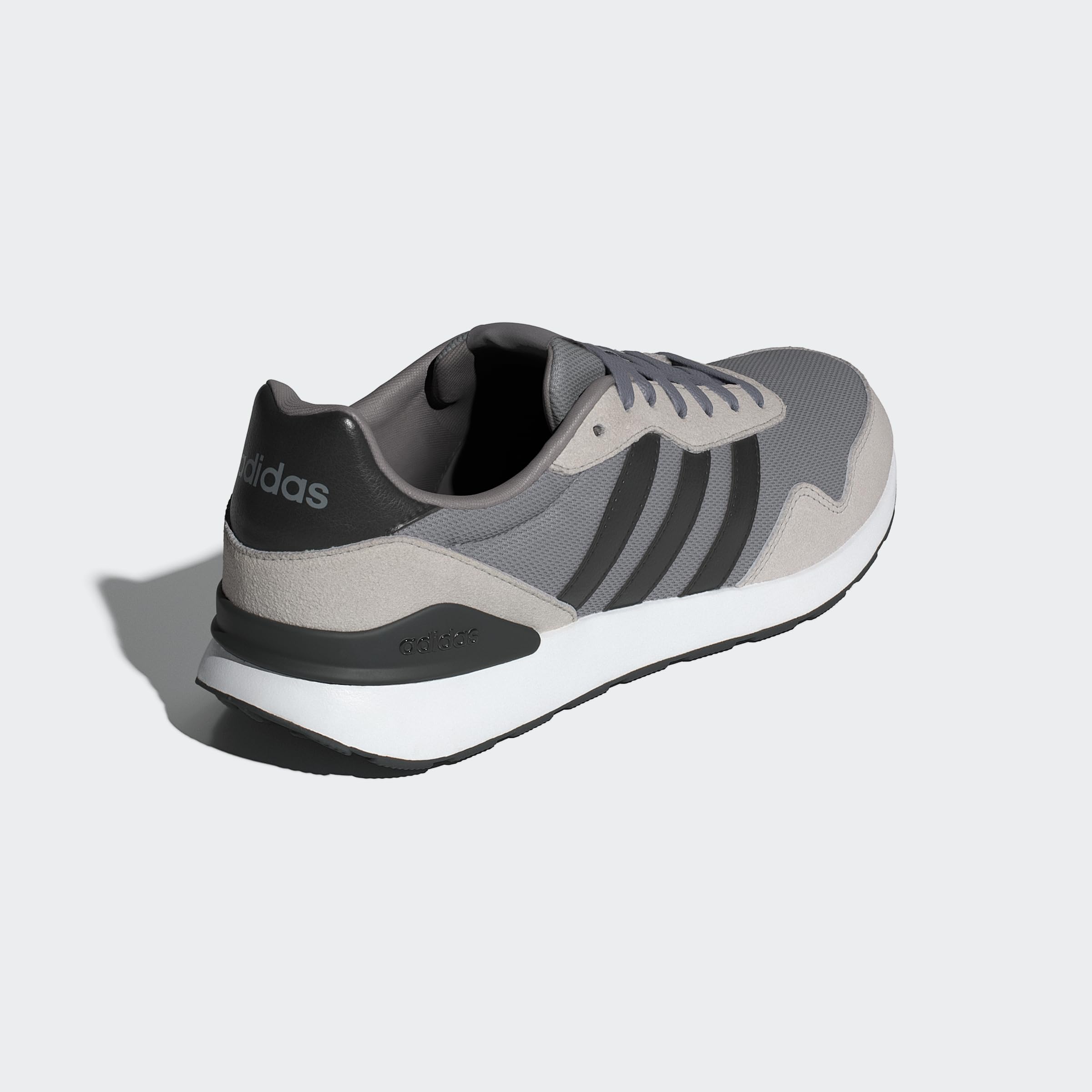 adidas Hombre Run 60S 4.0 Shoes, Grey Three/Core Black/Grey Two, 41 1/3 EU