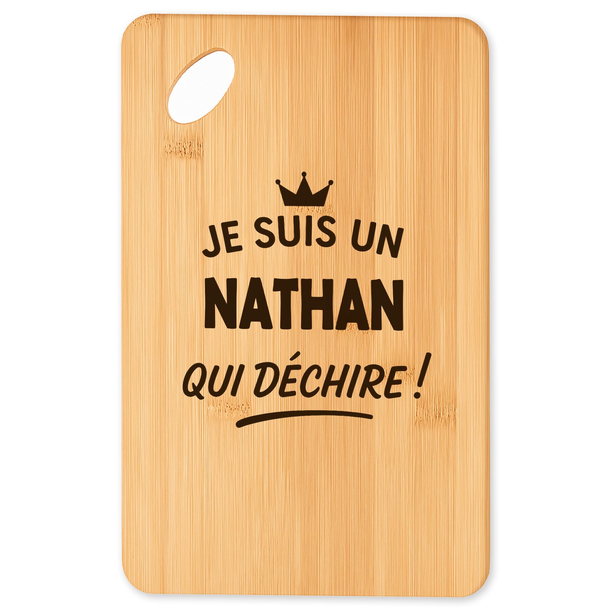 Planche à découper Nathan en bambou anti-rayures pour réussir votre plateau apéro