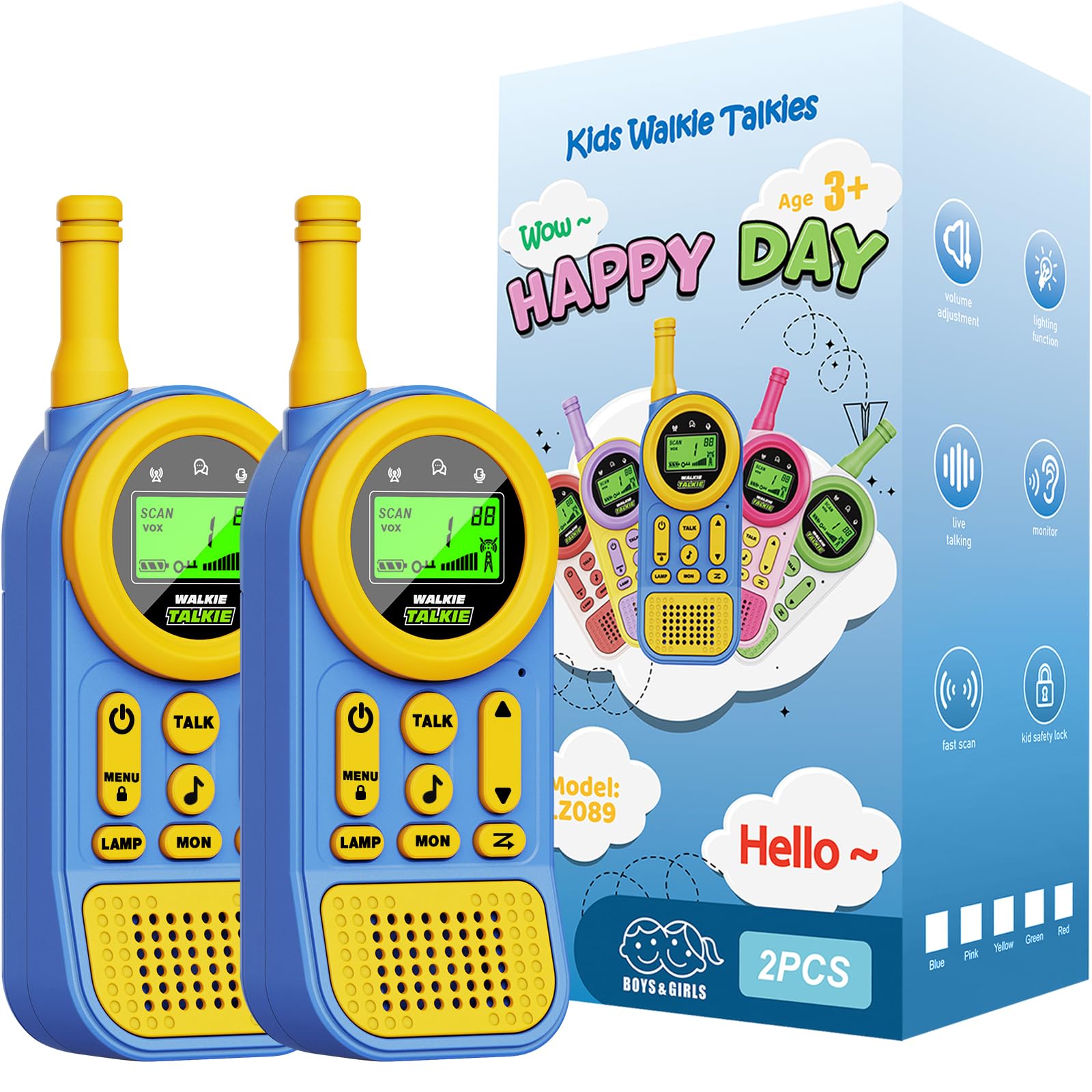 Ptnerbeh Walkie Talkies for Kids Toys: Toys for 3-12 Year Old Boys ...
