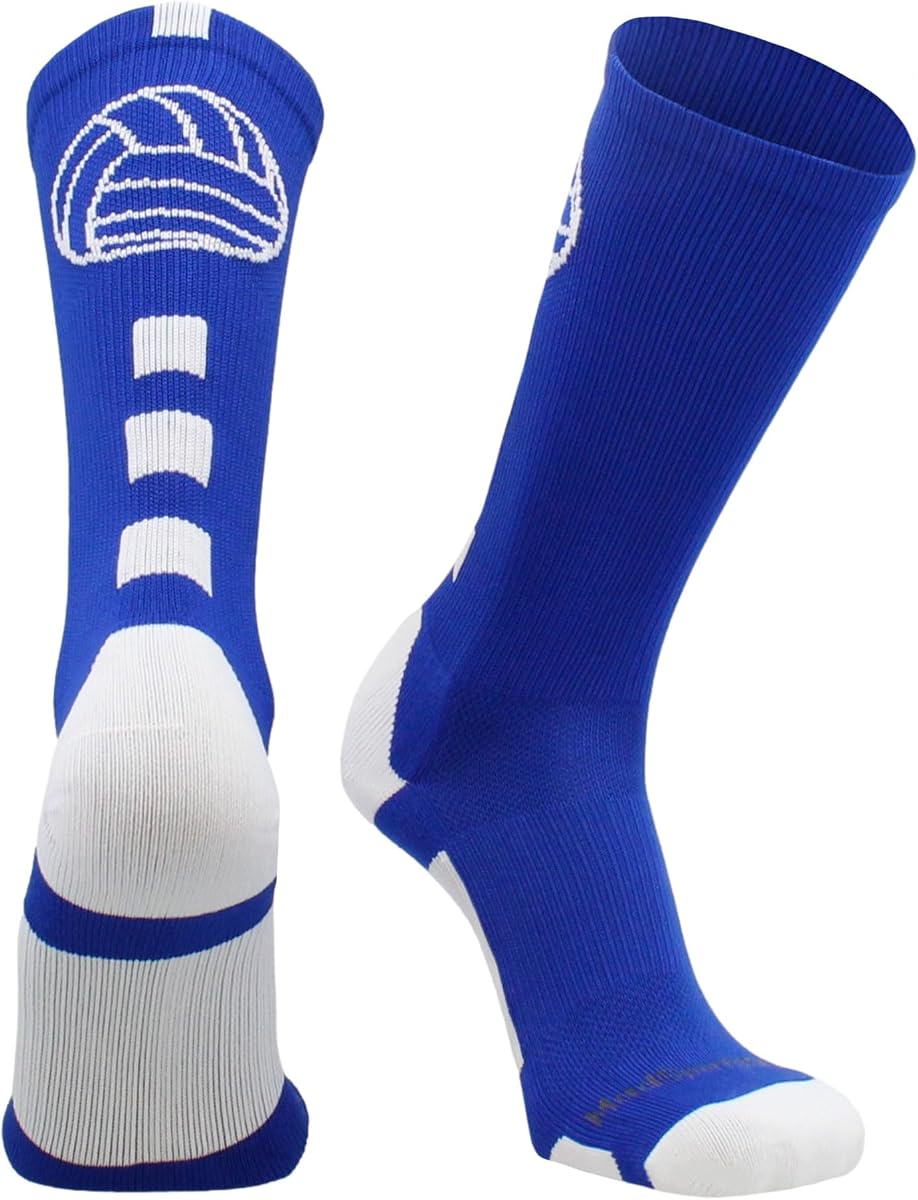 Calcetines de voleibol MadSportsStuff para niñas, mujeres y adolescentes en forma de tripulación Accesorios y regalos de voleibol