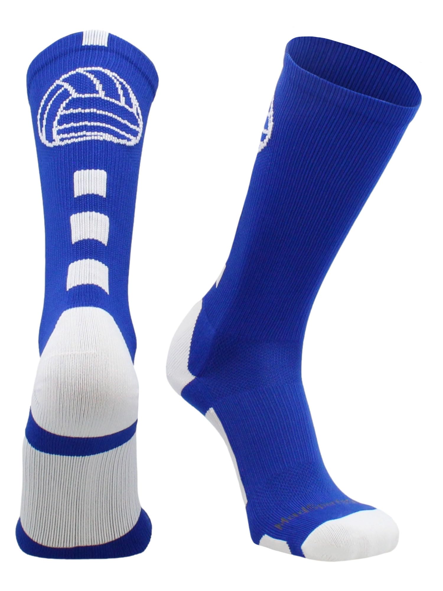 MadSportsStuff Volleyball Socks for Girls, Women & Teens in Crew Length Volleyball Accessories and Gifts