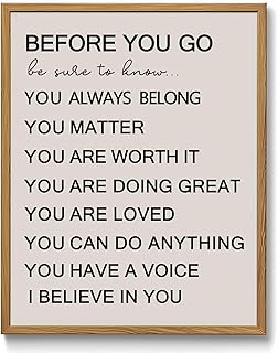 Before You Go Motivational Print – Positive Affirmation Wall Art for Kids, Teens, or Students – Classroom, Therapy, Homeschool, SEL Decor – Unframed 8x10 or 11x14 Print (11x14 Inch)