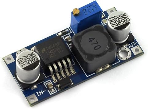 DZS Elec 2PCS LM2596 DC-DC Step Down Variable Volt Regulator Input 3.2V-40V Output 1.25V-35V Adjustable Buck Converter Electronic Voltage Stabilizer Power Supply Module