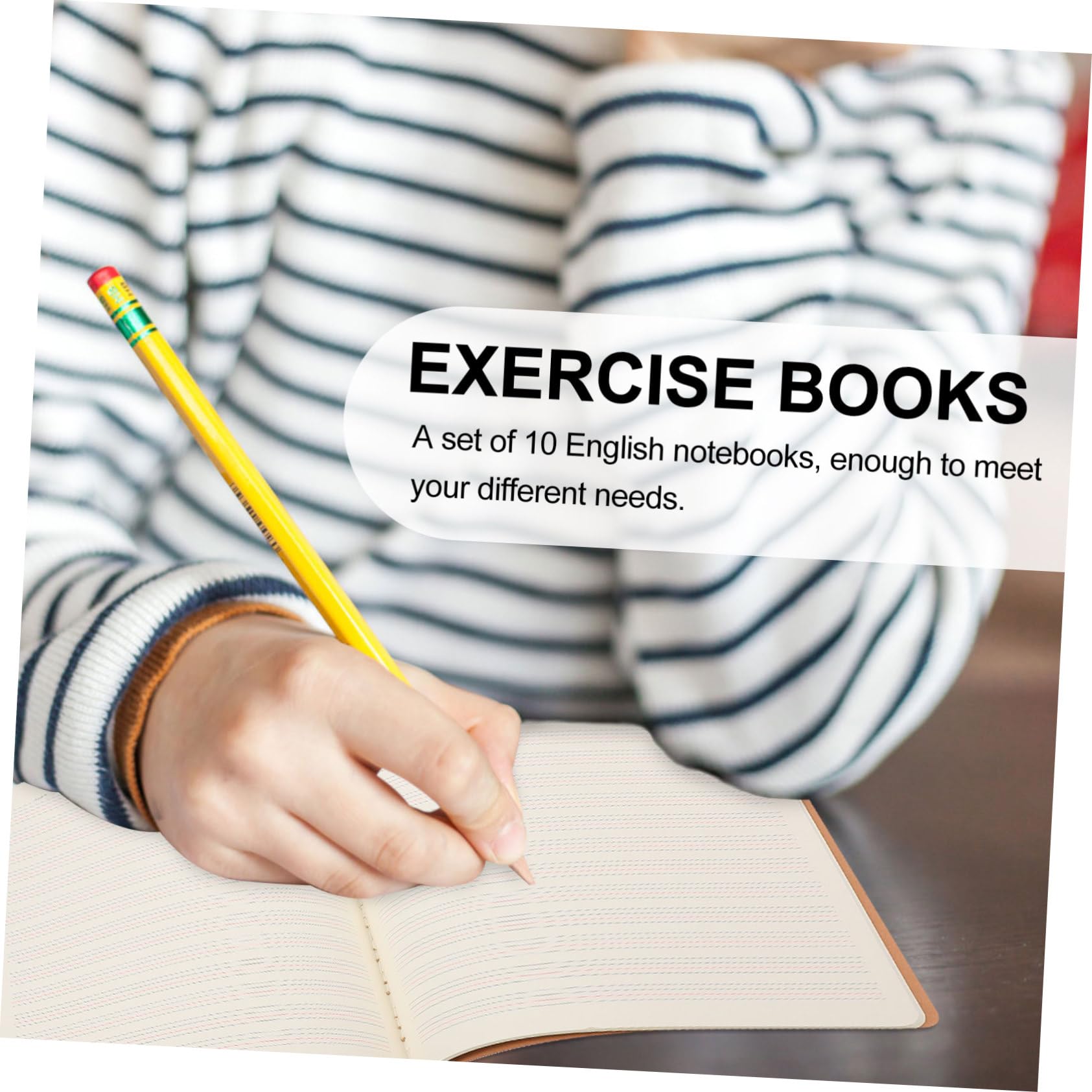 DOITOOL 10pièces Lot De Cahiers Exercices Pour Écriture Manuscrite Cahiers Écriture Pour Étudiants Papeterie Scolaire
