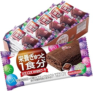 バランスオンminiケーキ チョコブラウニー 20個 栄養ぎゅっと1食分 江崎グリコ 栄養調整食品 個包装 小分け glico
