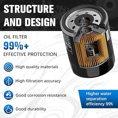 Miniatura 4 de 2540086 Filtro de aceite para Polaris Ranger1000 900 800 700 570 Ranger XP1000 900 RZR 800 900 General 1000 Victory Xpedition ATVMotocicletaMoto de