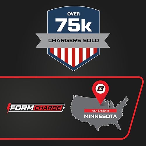 Miniatura 6 de FORM Cargador de carrito de golf de litio de 48 V y 15 A, diseño impermeable, salida de 58.4 voltios, cargador inteligente integrado para baterías