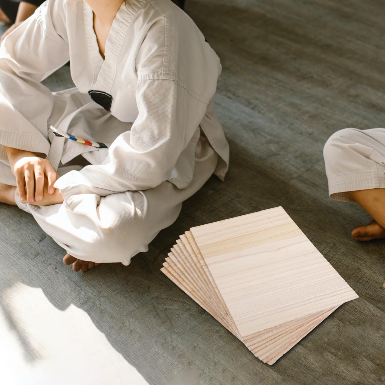 Toddmomy 10st Taekwondo-schlagbrett Dünne Holzplatten Taekwondo-board Trainieren Karate-board Durchführen Professionelles Stanzbrett Taekwondo-versorgung Hölzern Kind Paulownia