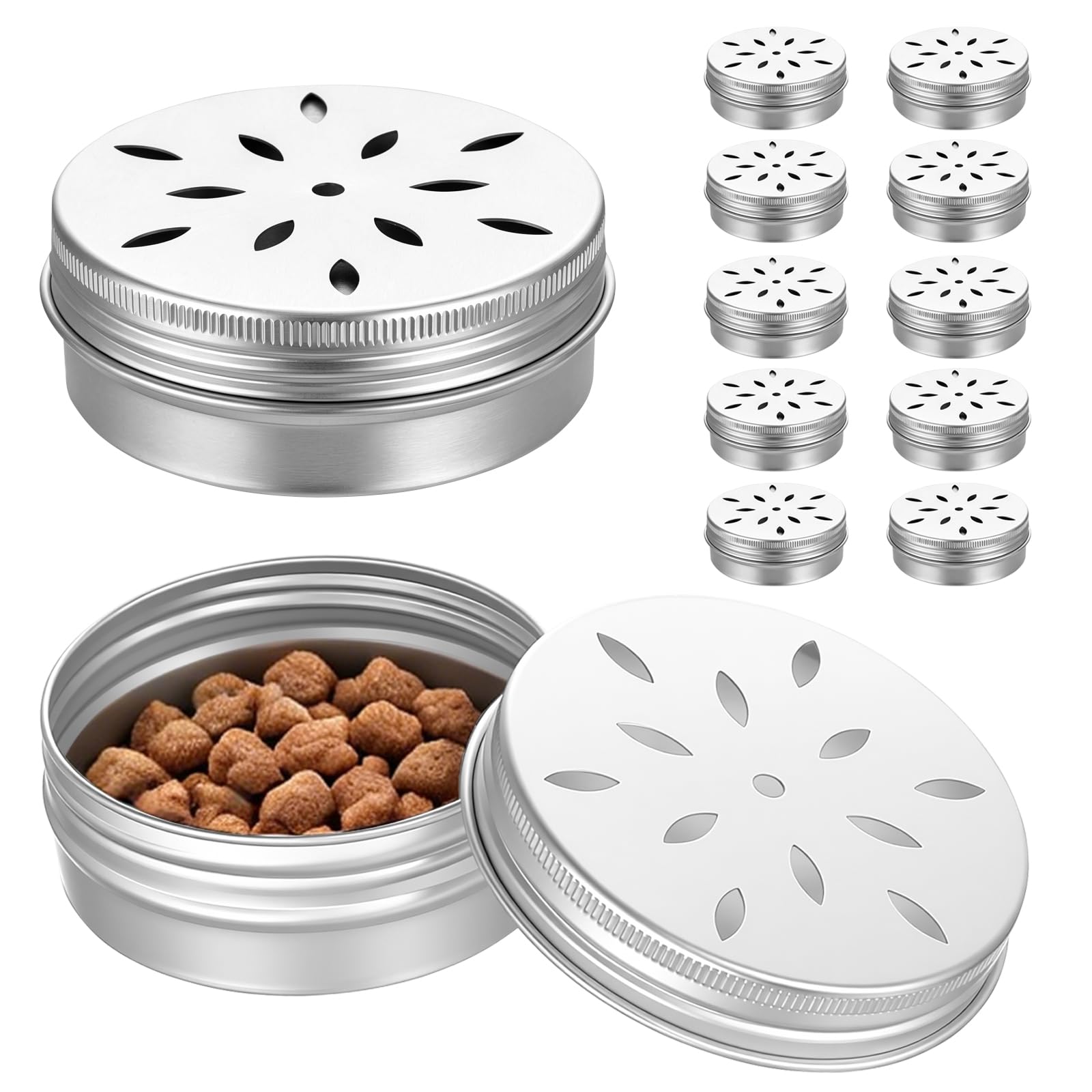 12 Pcs Récipients à Odeur de 60 ML pour Chiens de Détection, Boîte d'Entraînement Olfactif pour Chiens, Boite a Odeur Chien, Accessoires de Dressage et de Sport Canin
