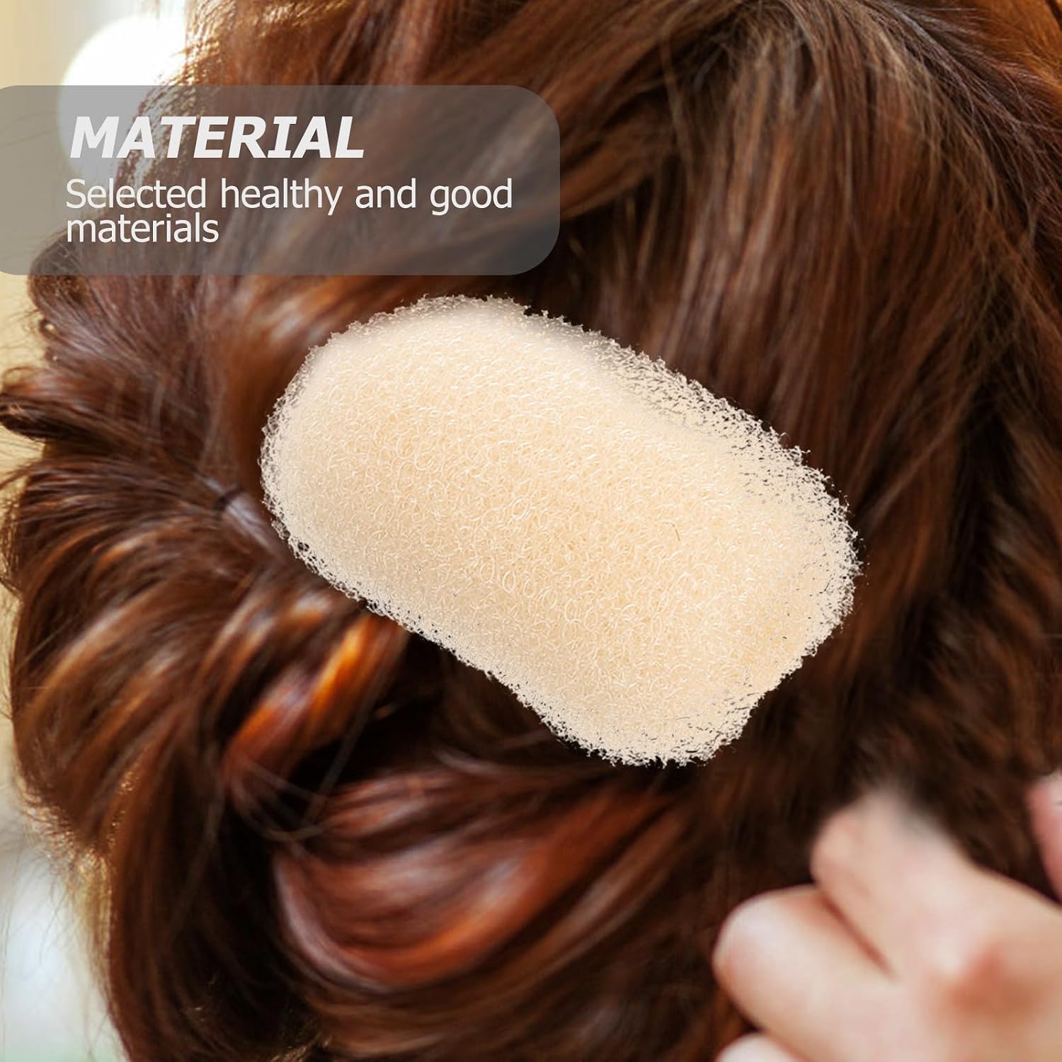 DOITOOL 6pcs Hair Volume Bump Clips - Volumizing Hair Sponge Inserts with Puff Cushion Clips for Adding Volume And Fullness for Women And Girls Bun, Wedding, Party (2 Colors)