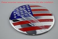 Vista 6 de 4X 56.5mm=2.24 pulgadas Emblema de Tapa Central de Rueda Bandera Americana para Tapa Central de Rueda EE.UU