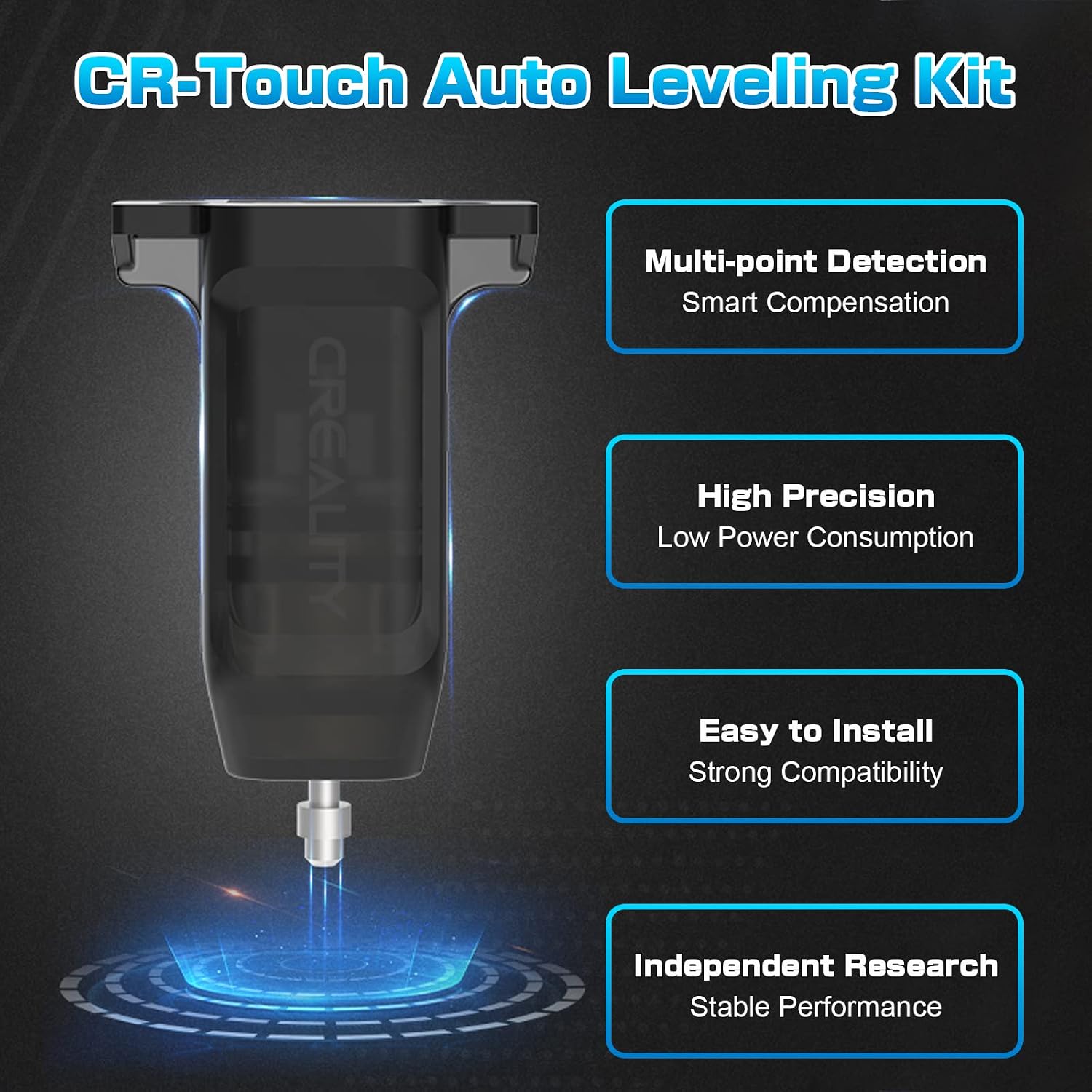 Creality CR Touch Auto Bed Leveling Sensor Kit for Ender 3, Ender 3 V2, Ender 3 Pro, Ender 3 Max, Ender 5 Pro, Ender 5, CR 10 with 32 Bit V4.2.2/V4.2.7 Mainboard 3D Printer