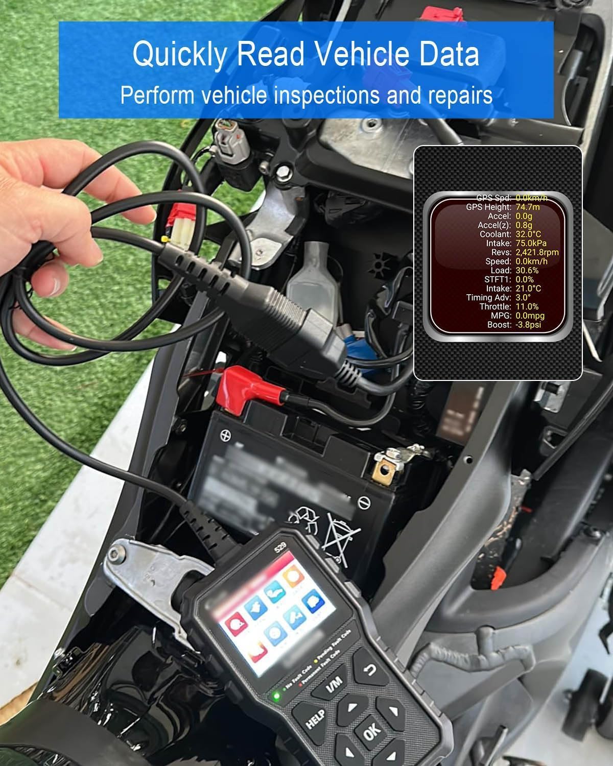 6-pinowy kabel adaptera OBD2 pasuje do Guzzi Kawasaki, Suzuki, Yamaha, Harley, Davidson, Piaggio, Vespa, motocykl, kabel diagnostyczny OBD, Euro5 6-pinowe złącze pasuje do magistrali CAN i