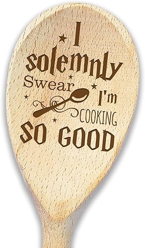 Miniatura 6 de Wizards Kitchen Spoon Wizard Inspired Wooden Spoons Set Engraved Swish and Flick Witch Gifts Ideas Magic Gifts Wizard Themed Birthday Gift (Swish &