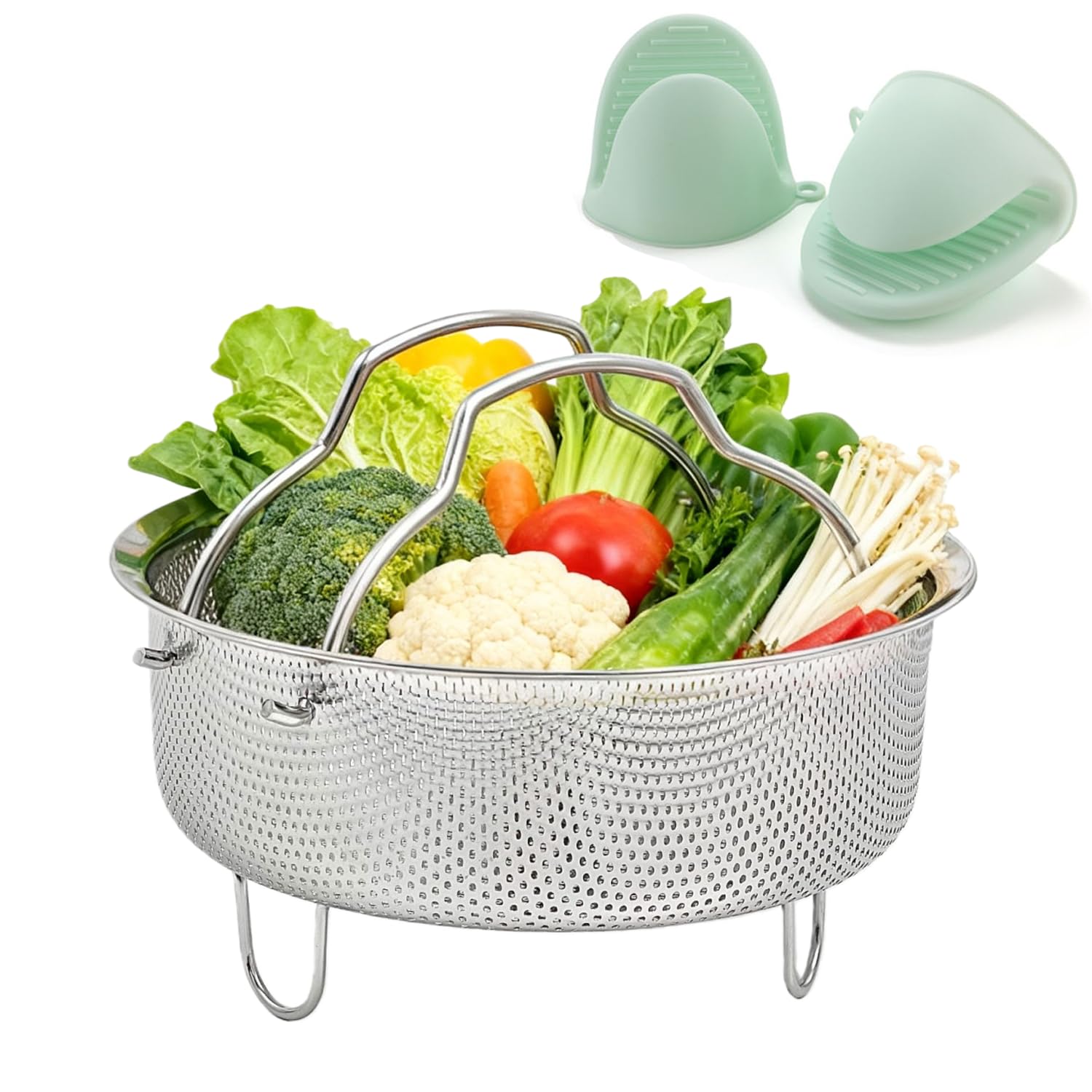 Panier vapeur en acier inoxydable pour retrouver le vrai goût des aliments