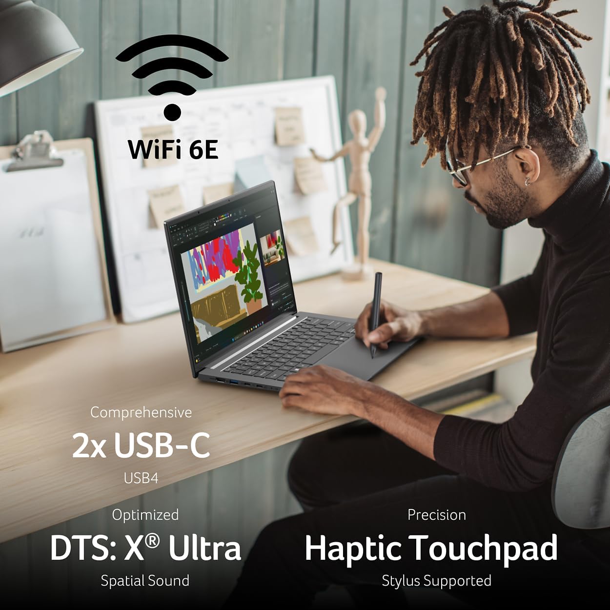 acer Swift X 14 AI Copilot+ PC | 14.5" 3K OLED Gorilla Glass 120Hz Touch Display | AMD Ryzen AI 7 350 Processor | NVIDIA GeForce RTX 5060 | 32GB LPDDR5X | 1TB SSD | Haptic Touchpad | SFX14-61G-R1HV 8 71d6Q5S2hPL. AC SL1250